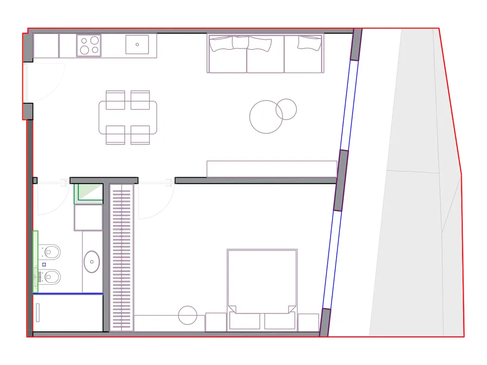 Furnished plan of SST-B2-215