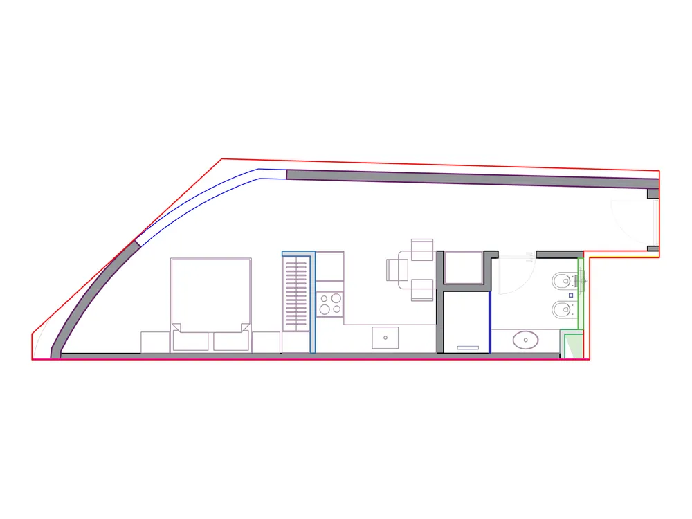 Furnished plan of SST-B2-218