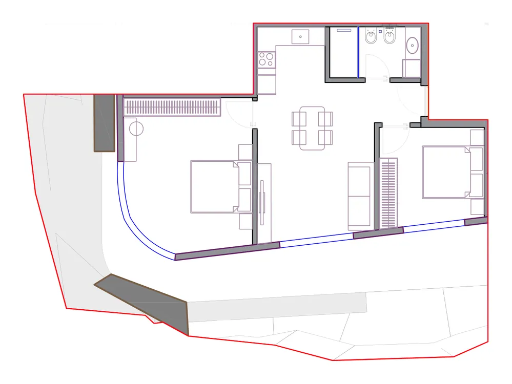 Furnished plan of SST-B2-224