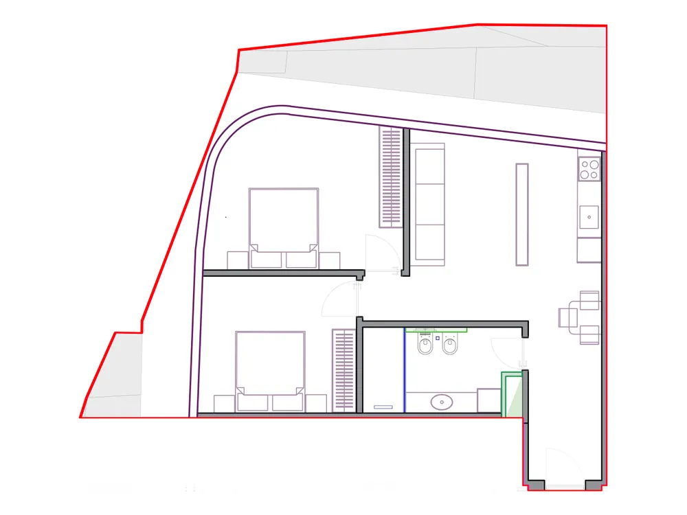 Furnished plan of SST-B2-302
