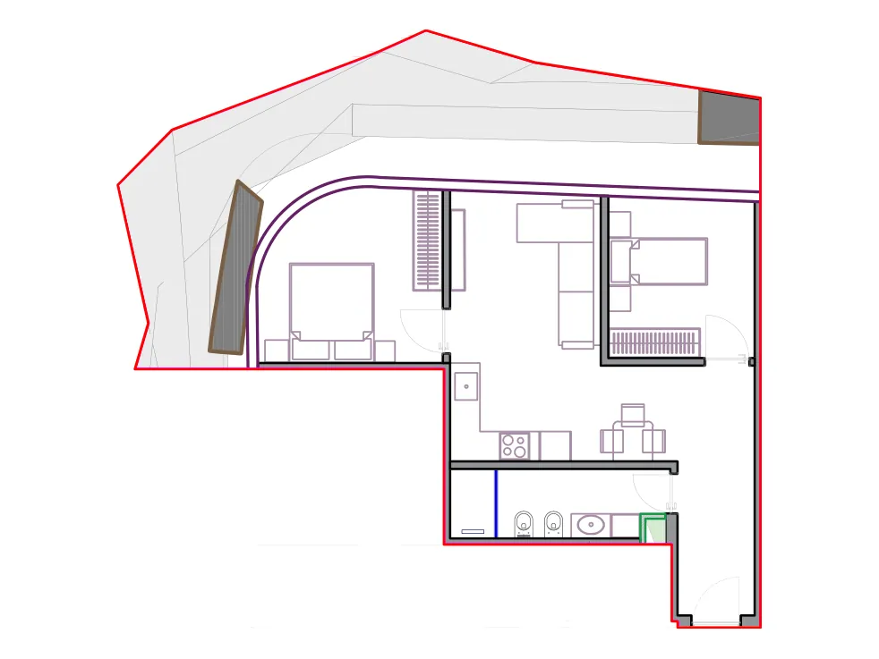 Furnished plan of SST-B2-305