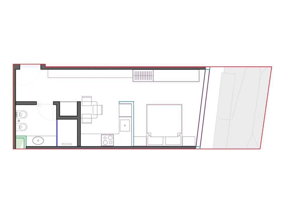 Furnished plan of SST-B2-401