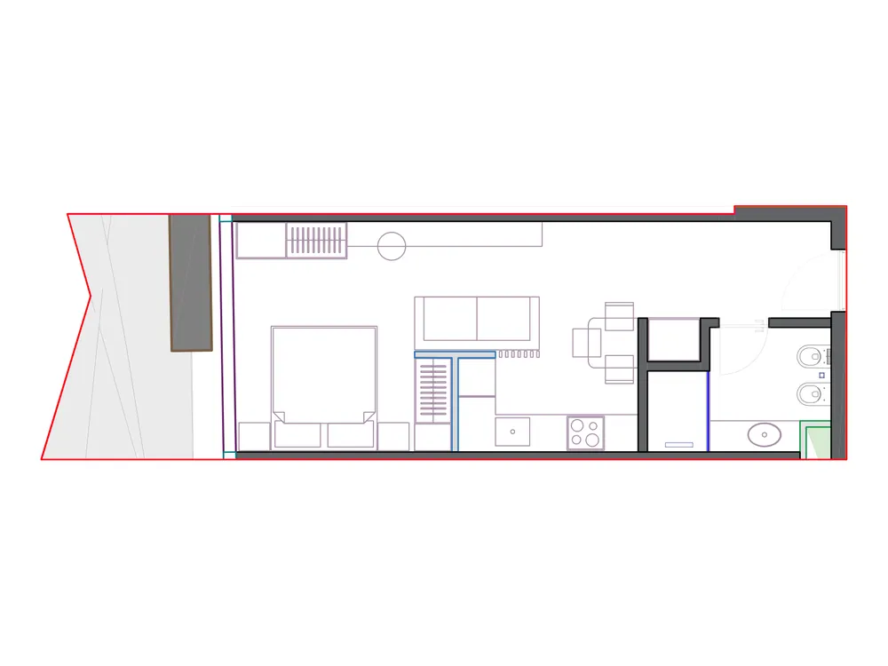 Furnished plan of SST-B2-407