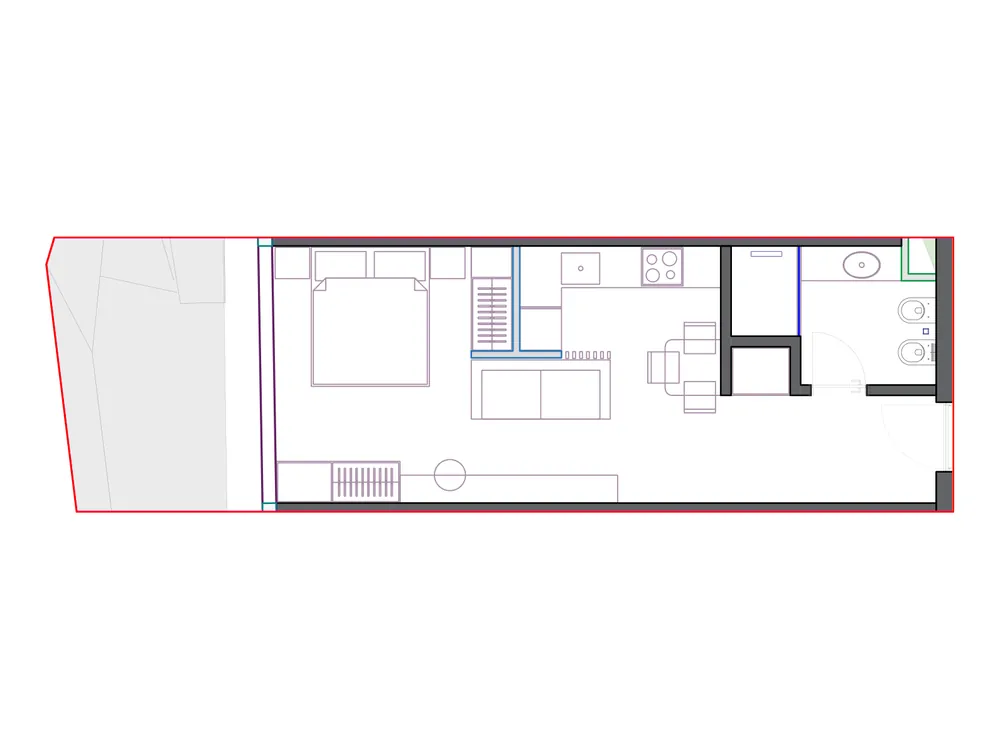 Furnished plan of SST-B2-408