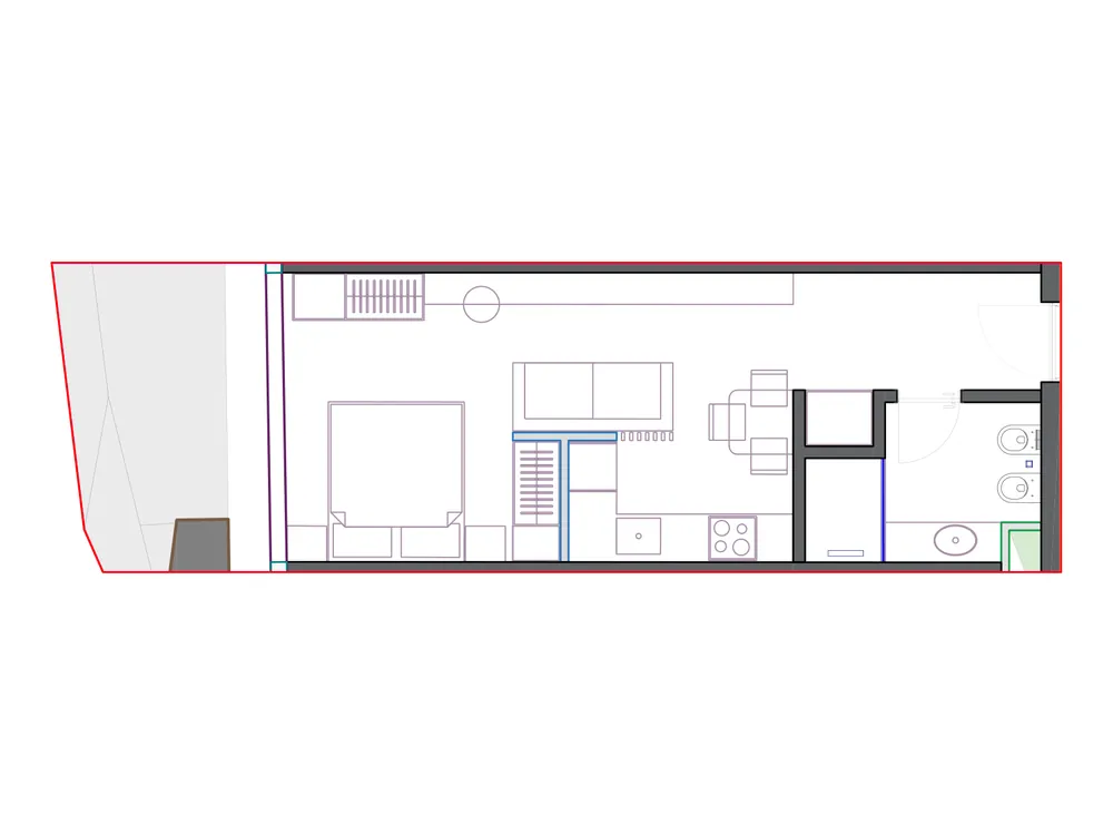 Furnished plan of SST-B2-409
