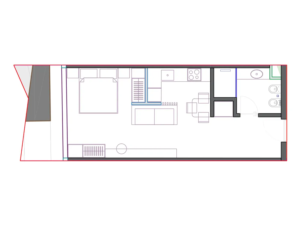 Furnished plan of SST-B2-410