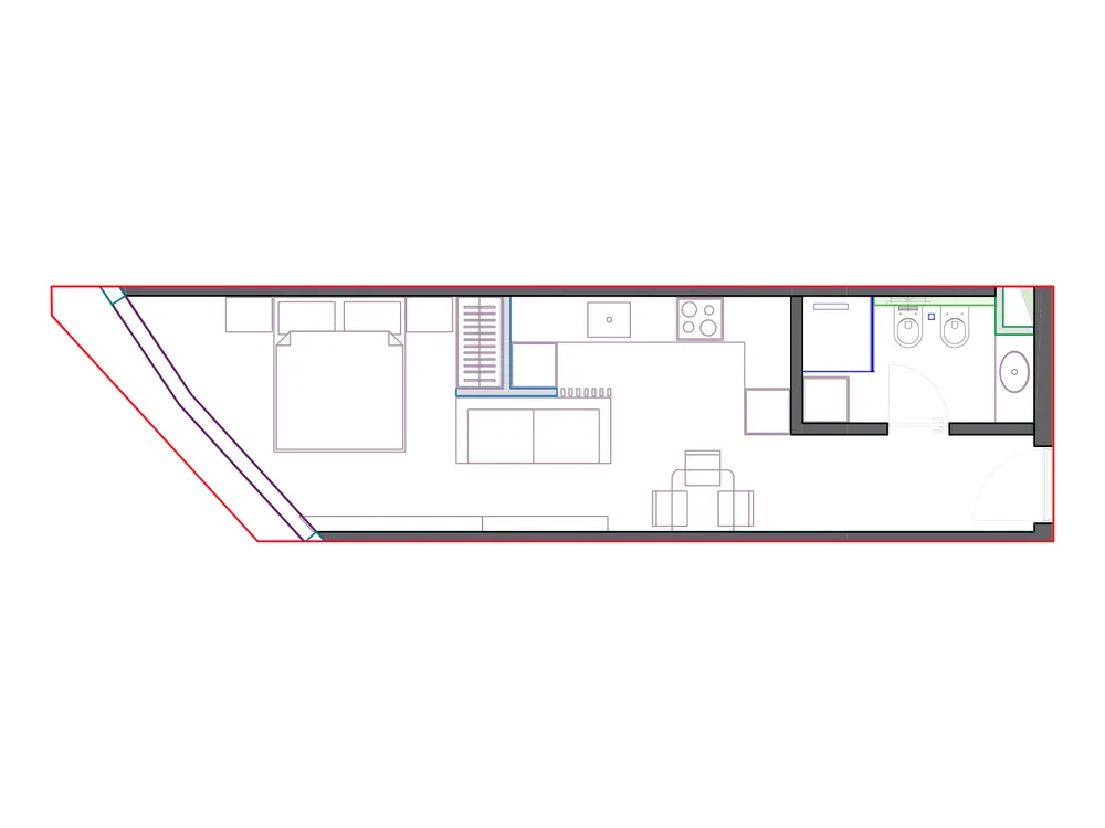 Furnished plan of SST-B2-412
