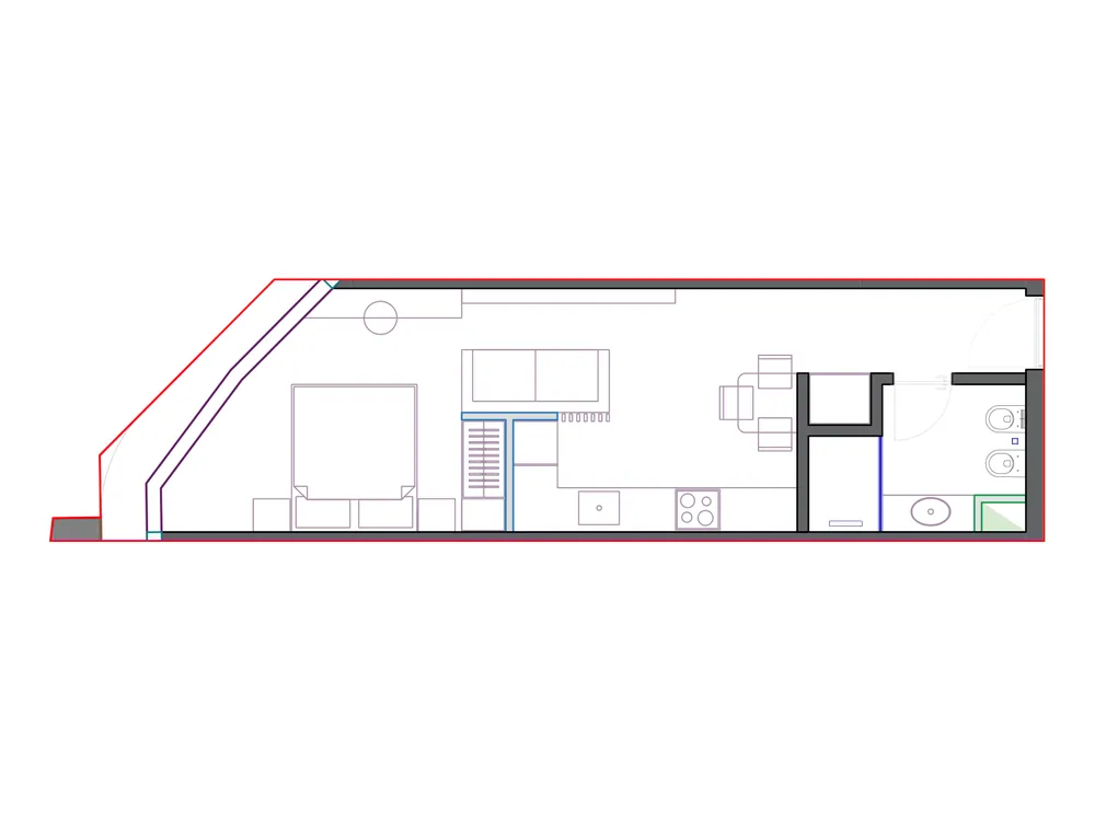 Furnished plan of SST-B2-414