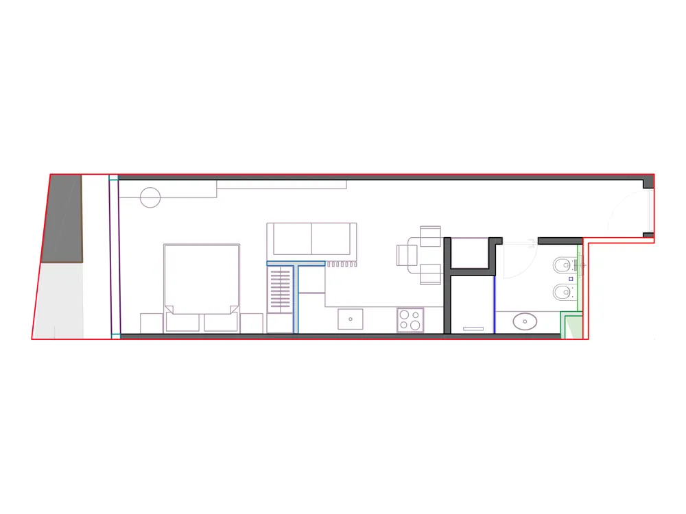 Furnished plan of SST-B2-415