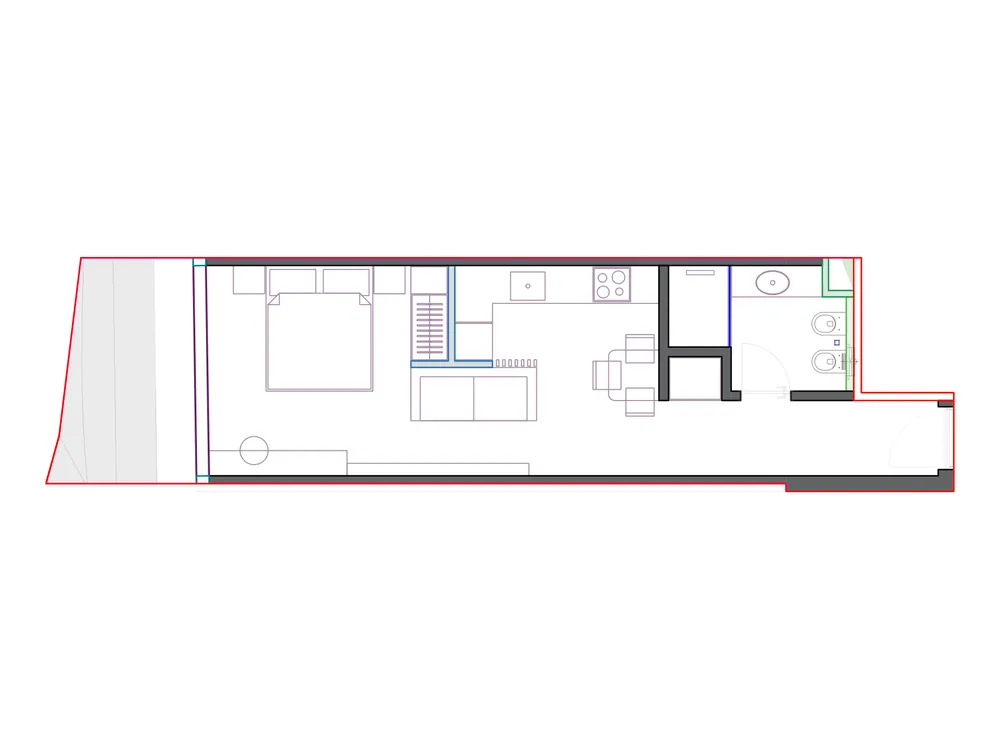 Furnished plan of SST-B2-416