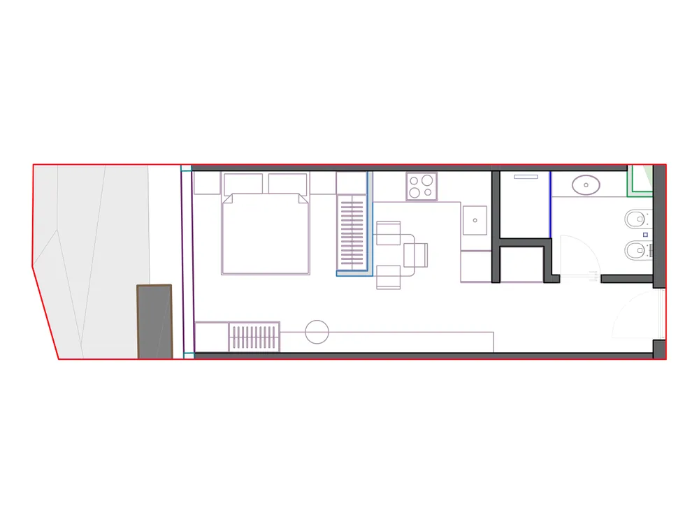 Furnished plan of SST-B2-418