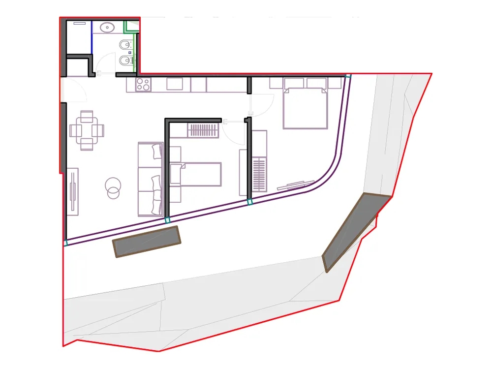 Furnished plan of SST-B2-422