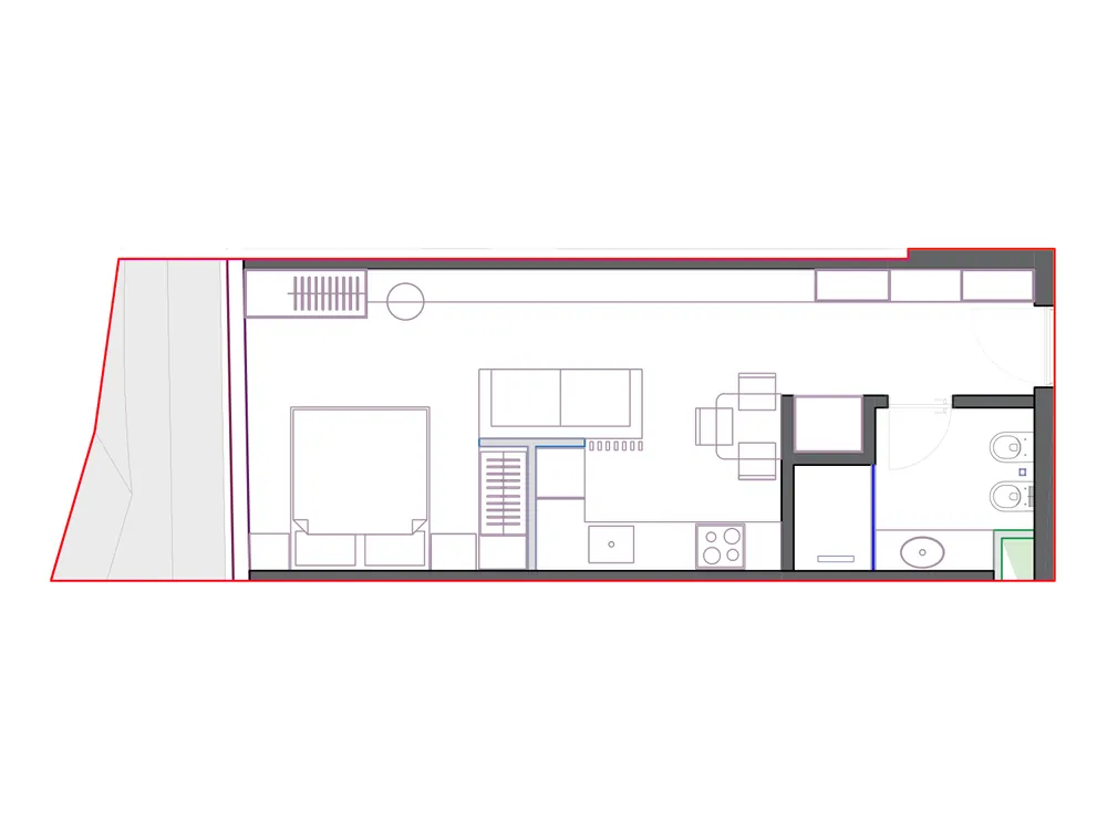 Furnished plan of SST-B2-507