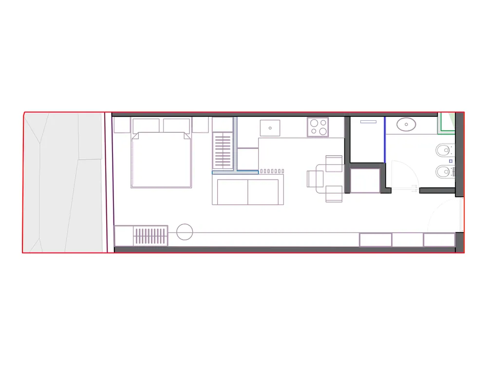 Furnished plan of SST-B2-508