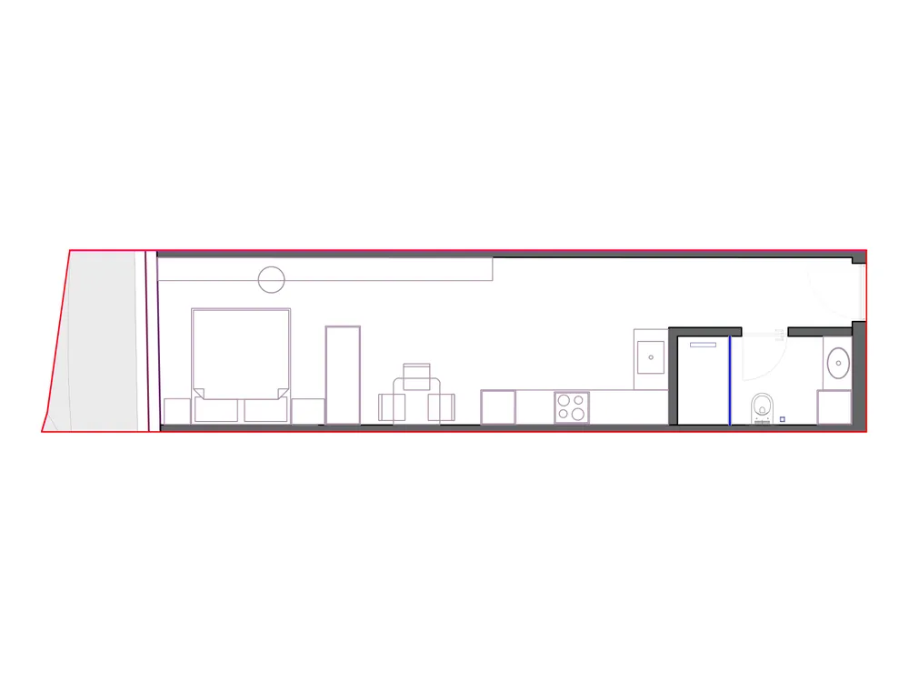 Furnished plan of SST-B2-513