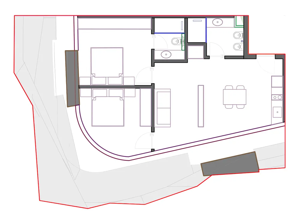 Furnished plan of SST-B2-521