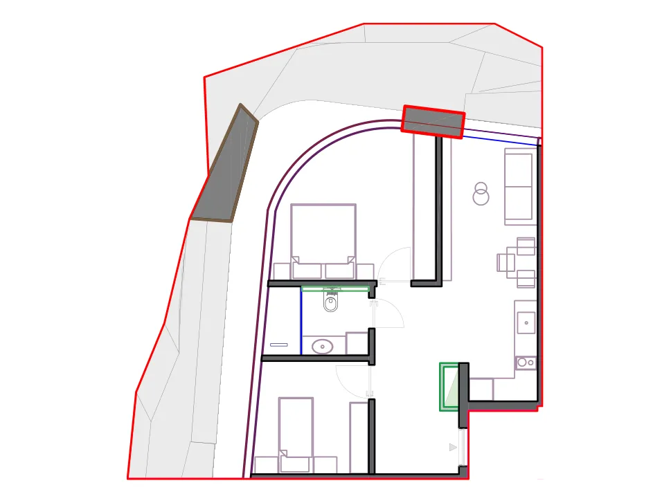 Furnished plan of SST-B2-602