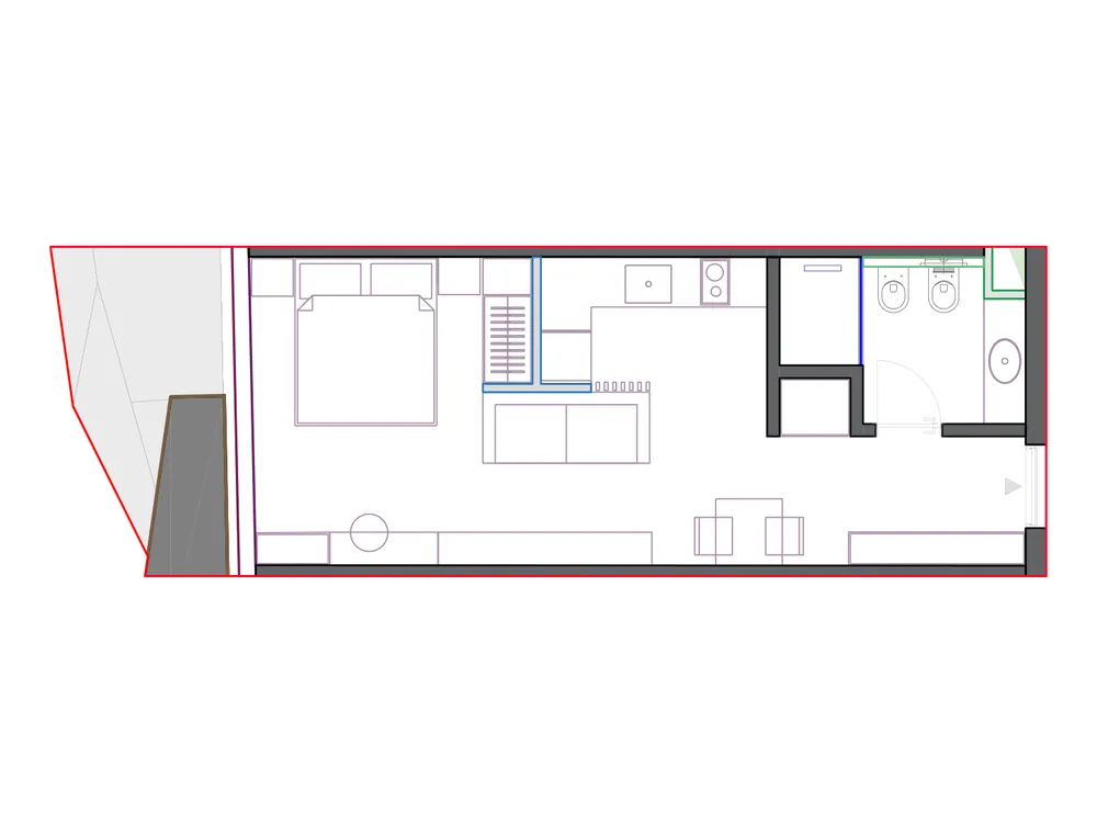 Furnished plan of SST-B2-607