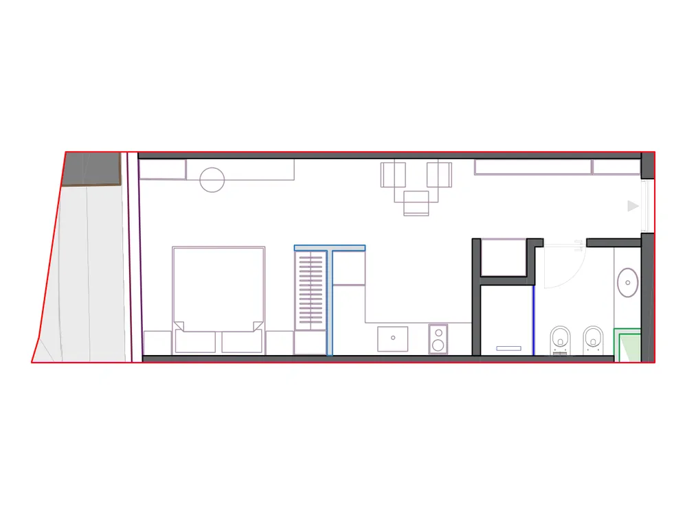 Furnished plan of SST-B2-608