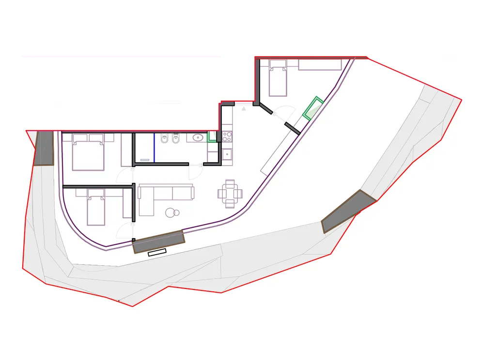 Furnished plan of SST-B2-620