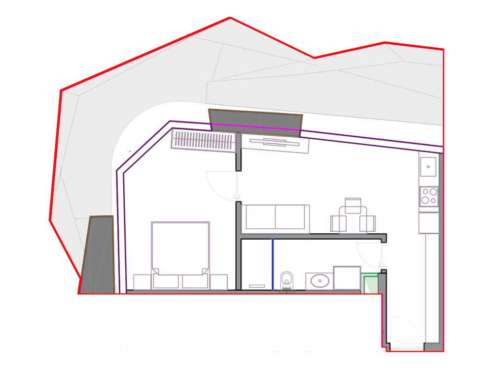 Furnished plan of SST-B2-704