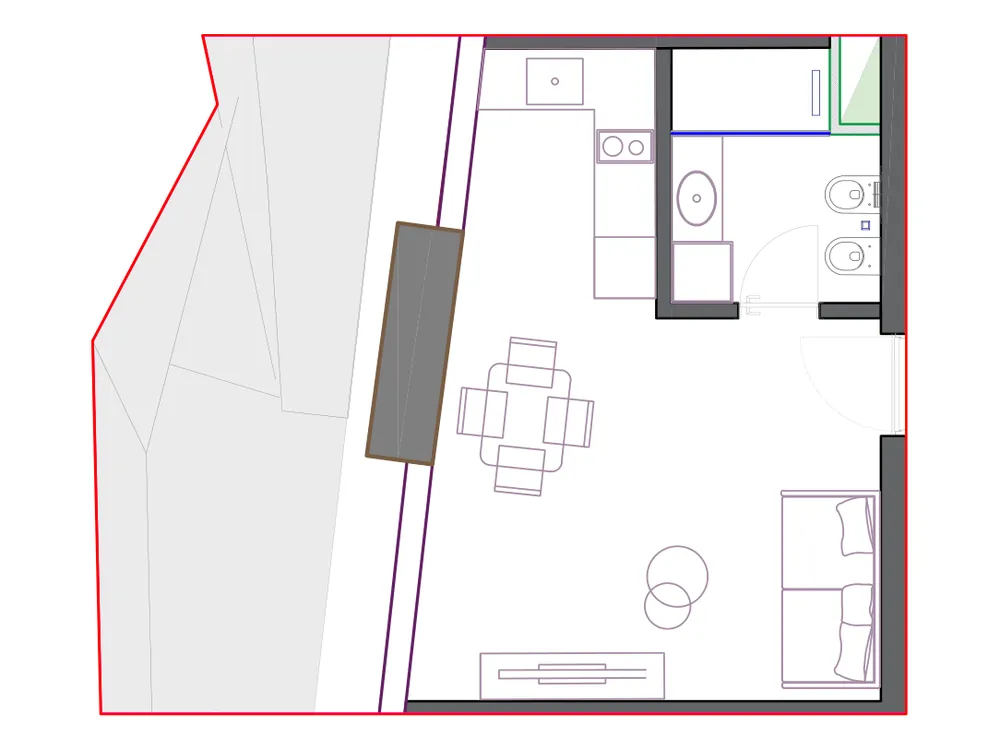 Furnished plan of SST-B2-803