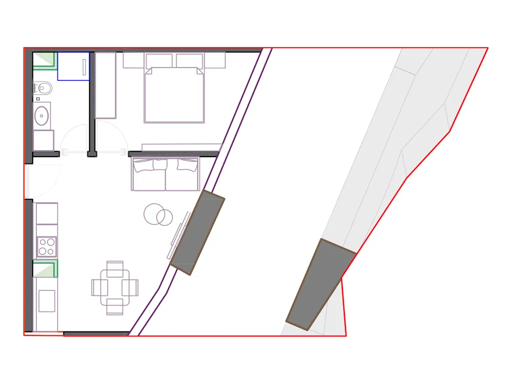 Furnished plan of SST-B2-815