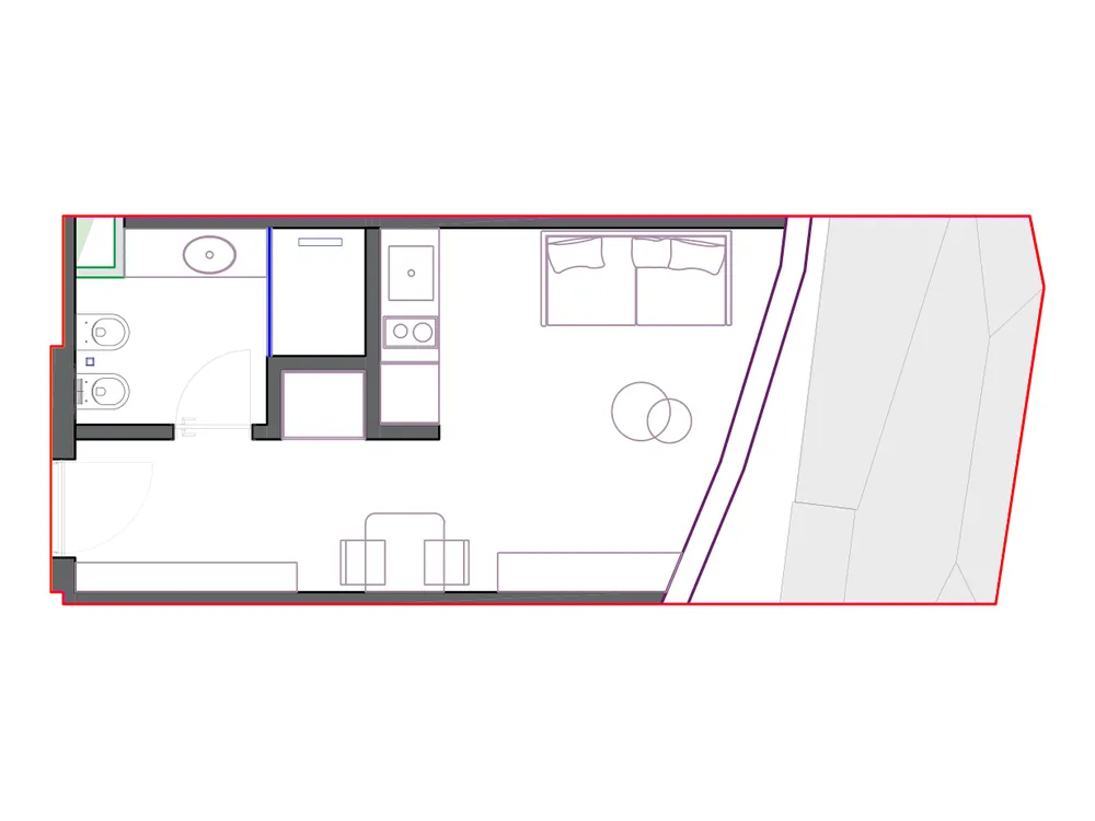 Furnished plan of SST-B2-820