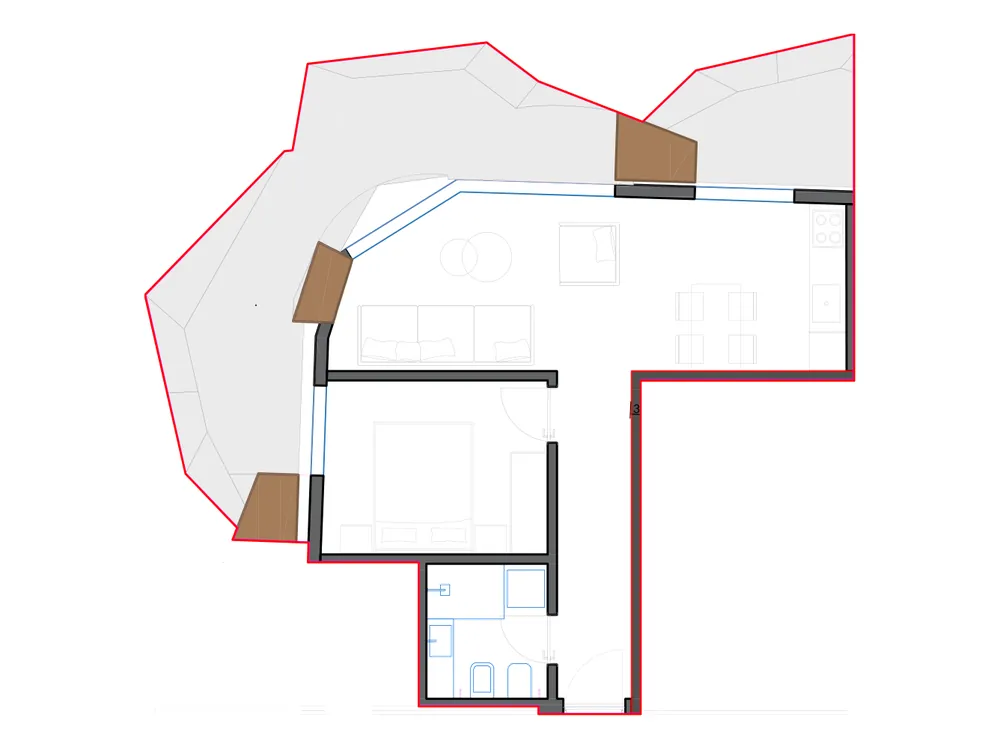 Furnished plan of SST-B3-1001