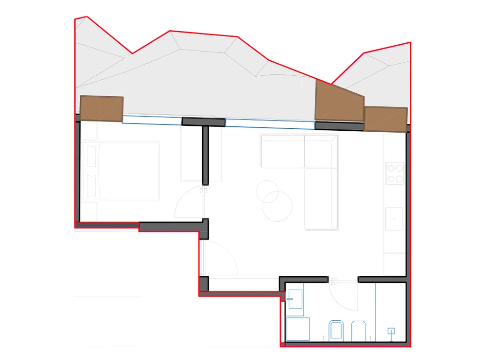 Furnished plan of SST-B3-1004