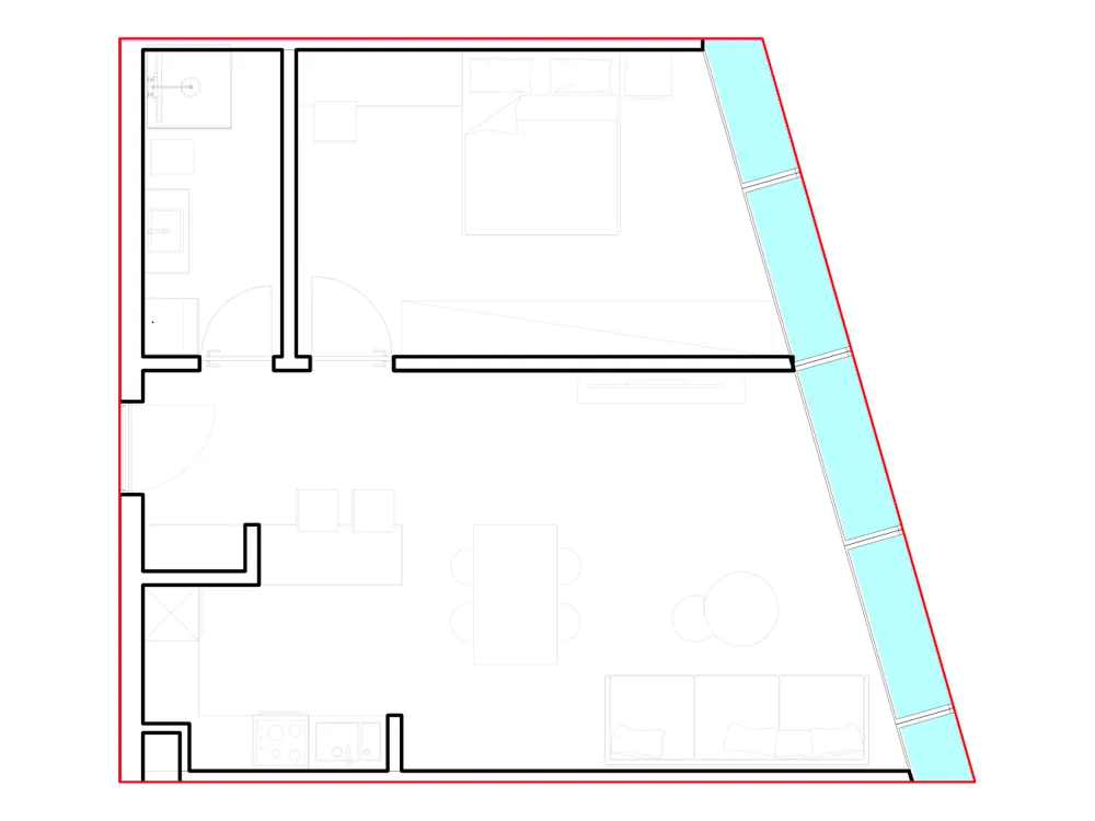Furnished plan of SST-B3-110