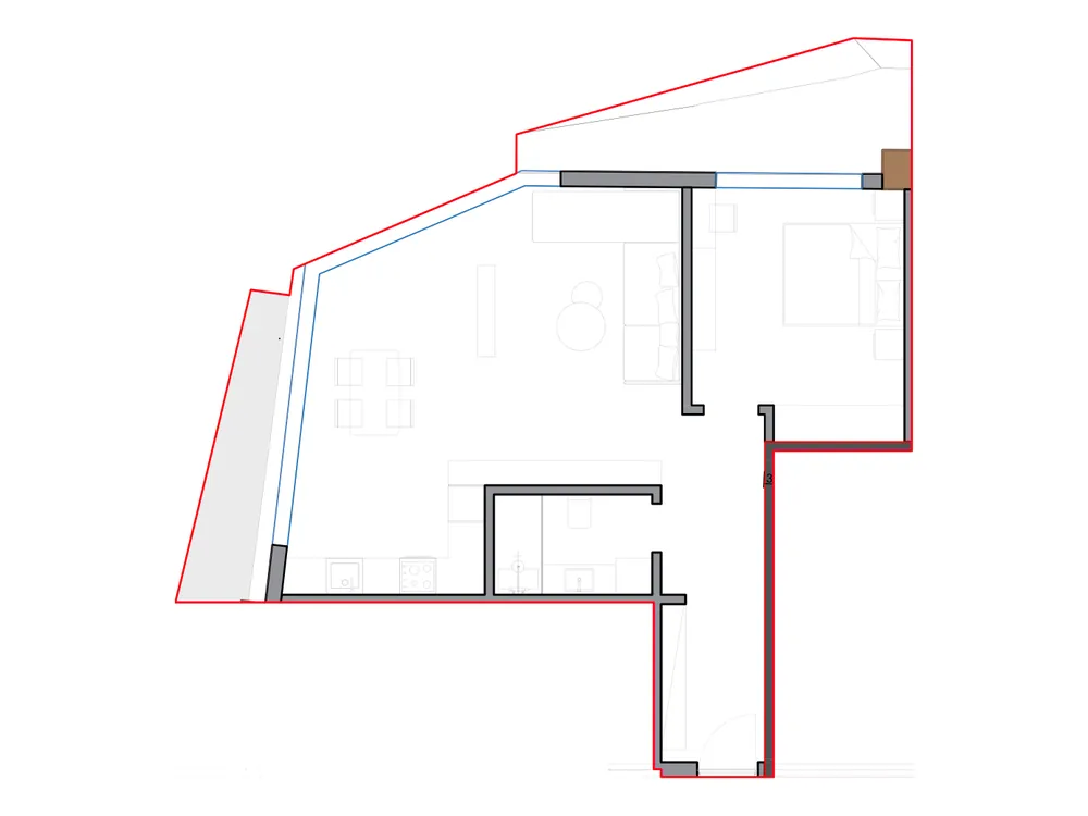 Furnished plan of SST-B3-401